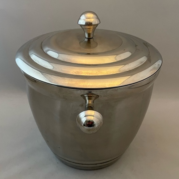 Lenox Brushed Silver Ice Bucket with Lid - Picture 9 of 14